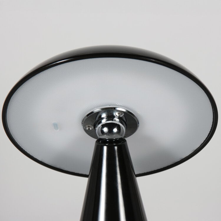 Anne Light Anne Light Oplaadbare Tafellamp Mush Glanzend Zwart 3 Watt Ø 15cm