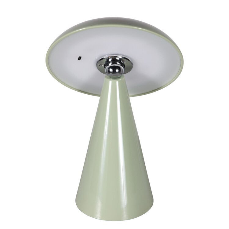 Anne Light Anne Light Oplaadbare Tafellamp Mush Glanzend Groen 3 Watt Ø 15cm