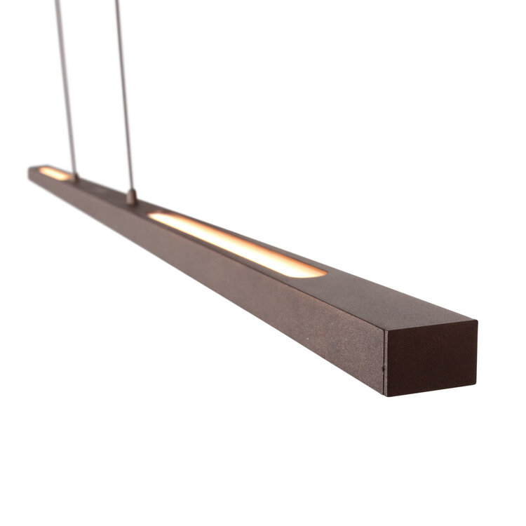 Steinhauer Hanglamp Bande Cacao Bruin incl. Comfort Lift 114cm 3994CA