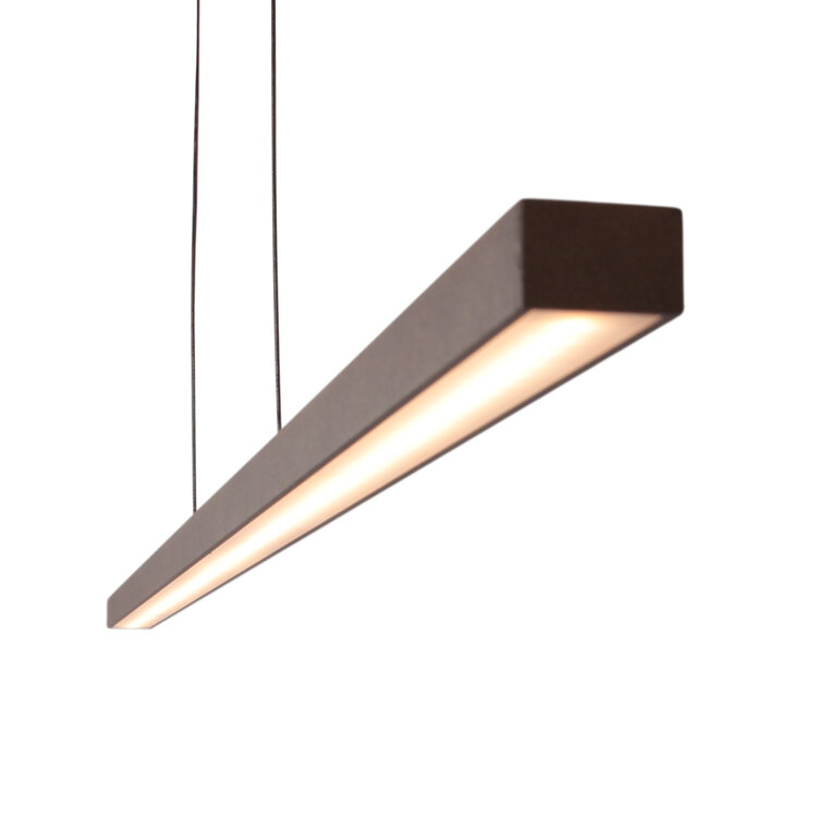 Steinhauer Hanglamp Bande Cacao Bruin incl. Easy Lift 114cm 3994CA