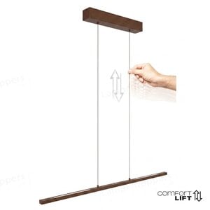 Hanglamp Bande Cacao Bruin incl. Comfort Lift 114cm