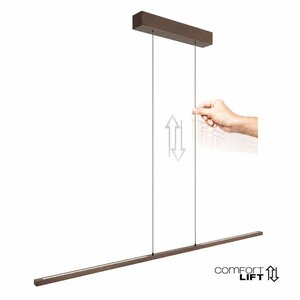 Hanglamp Bande Cacao Bruin incl. Comfort Lift 150cm