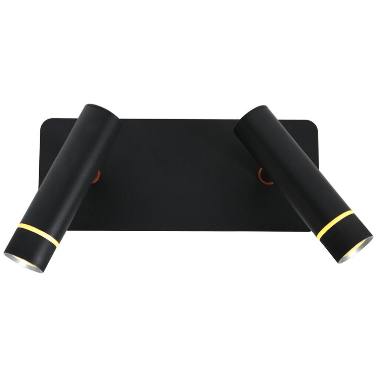 Steinhauer Wandlamp Volari Zwart Dim to Warm 2 Lichts 4713ZW