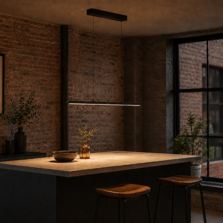 Steinhauer Bande 4906ZW LED Hanglamp 80 cm Zwart – Cable Lift – Touchdimmer – Instelbare Lichtkleur