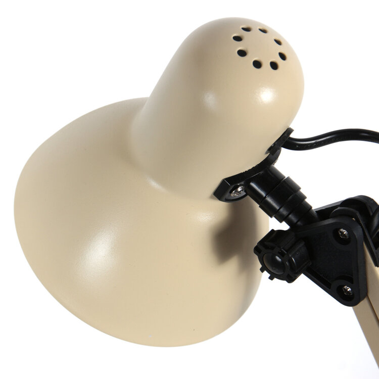 Mexlite Tafellamp Study Crème Bureaulamp E27 Fitting Verstelbaar 3456CR
