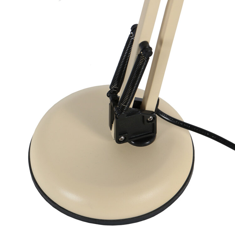 Mexlite Tafellamp Study Crème Bureaulamp E27 Fitting Verstelbaar 3456CR