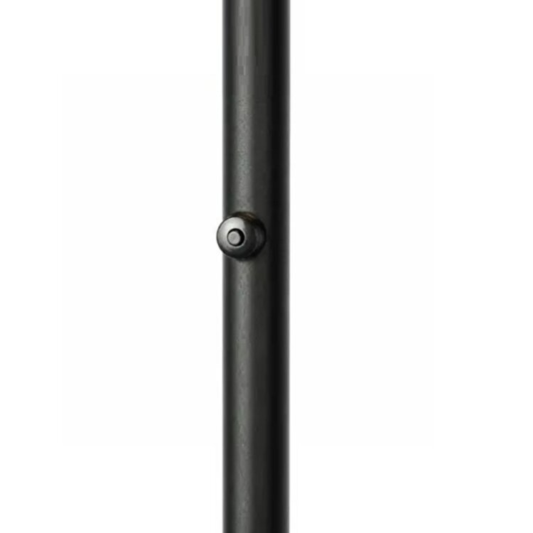Highlight Vloerlamp Enzo Zwart & Brons - Amber Glas Ø 30cm  H 165cm