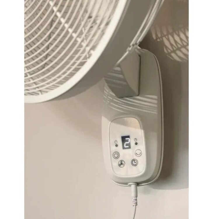 Lucci Air Glide Wandventilator Ø45 cm Wit met Afstandsbediening