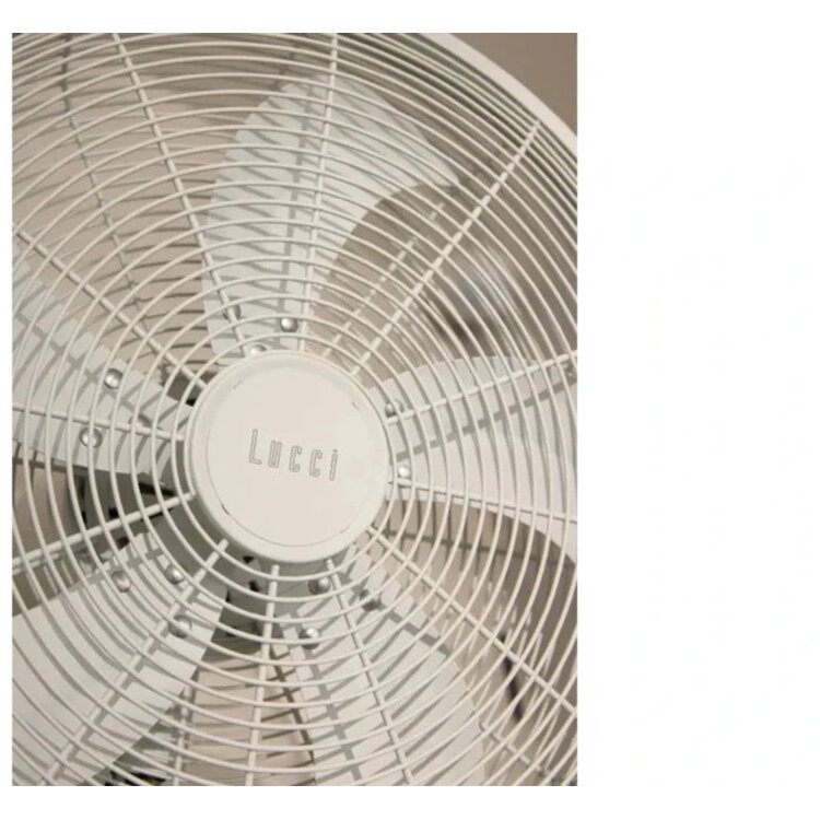 Lucci Air Glide Wandventilator Ø45 cm Wit met Afstandsbediening