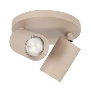 Highlight Mila Spot 2-lichts Rond Beige