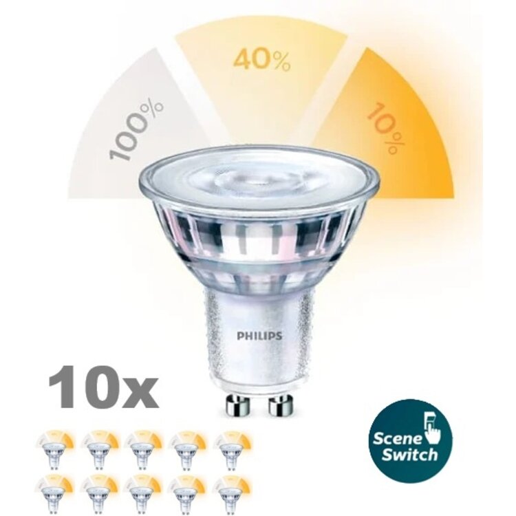 GU10 5Watt LED-lamp  SceneSwitch 10 Stuks