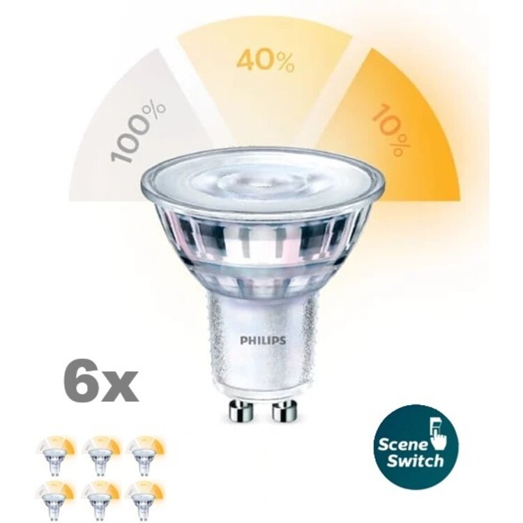 GU10 5Watt LED-lamp  SceneSwitch 6 Stuks