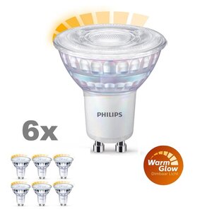 GU10 3.7Watt LED-lamp Warm Glow 6 Stuks