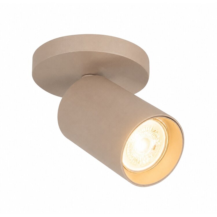 Highlight Mila Spot 1-lichts Beige GU10 Richtbare Wand- & Plafondspot – S7490.03