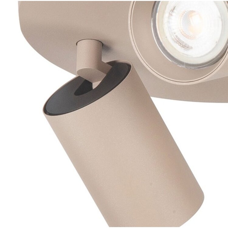 Highlight Mila Spot 3-lichts Rond Beige GU10 Richtbare Plafondspot – S7492.03