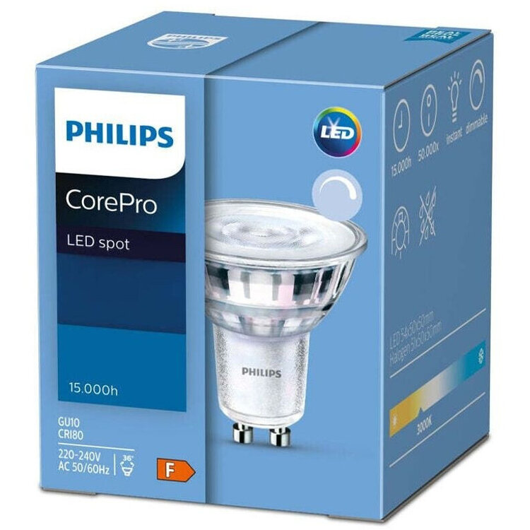 Philips GU10 3Watt LED-lamp Dimbaar Core Pro