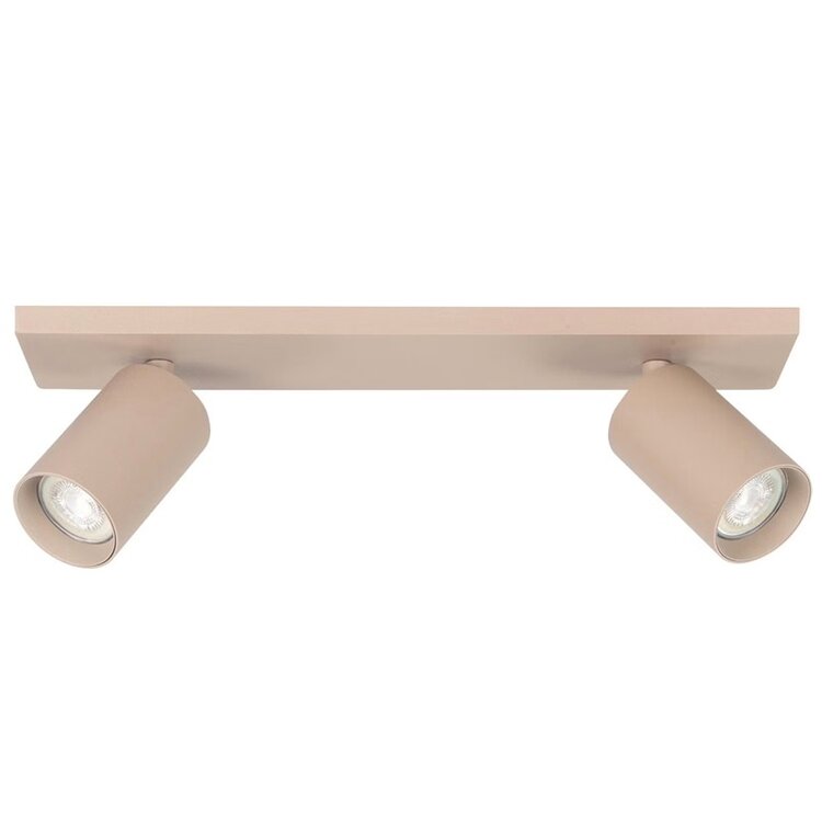 Highlight Mila Spot 2-lichts Rechthoek Beige – Draaibaar & Kantelbaar – GU10