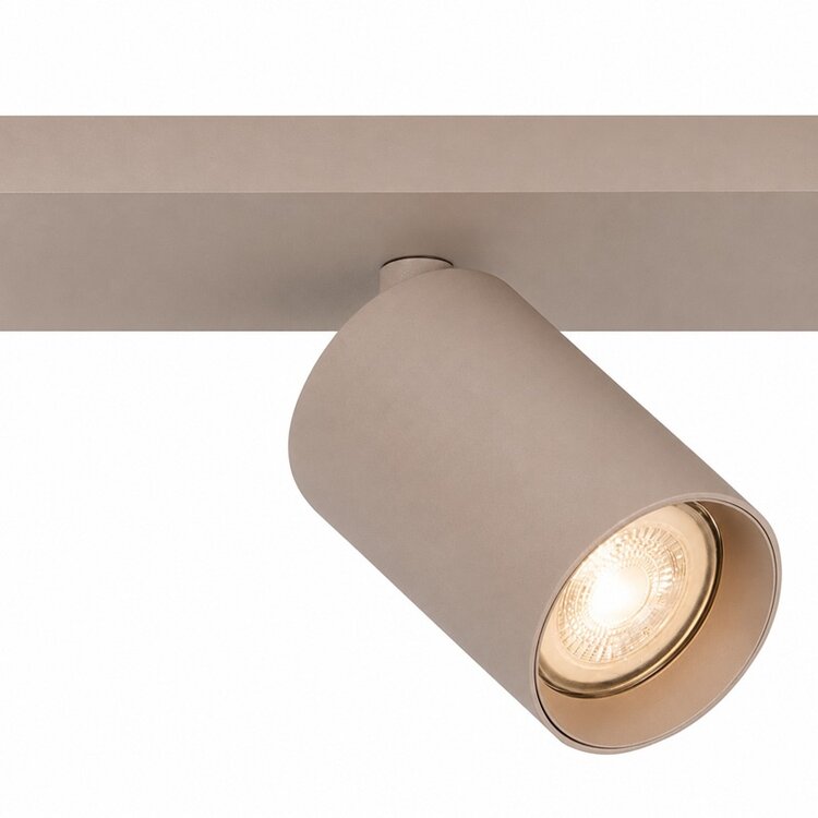 Highlight Mila Spot 4-lichts Balk Beige – Draaibaar & Kantelbaar – GU10