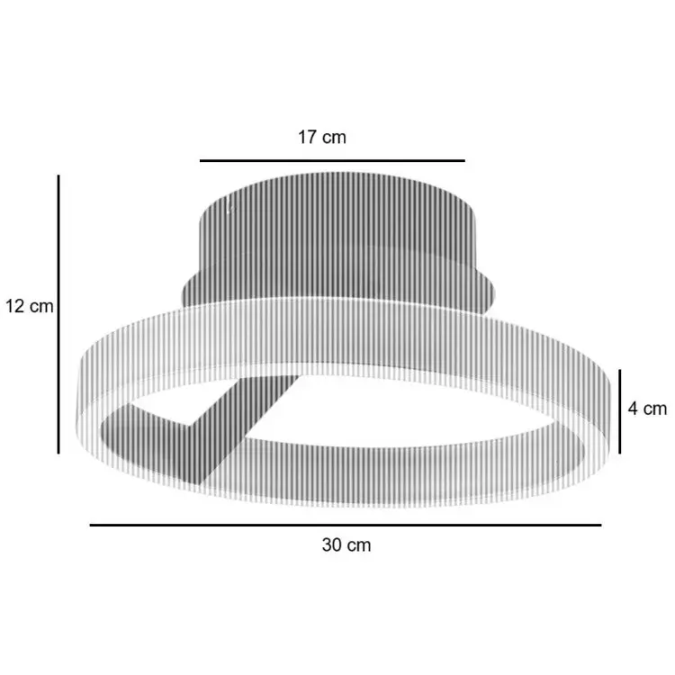 Freelight Pilota Plafondlamp Crème Ø30 cm LED 23W 2700K 900 Lumen 3-Staps Dimbaar