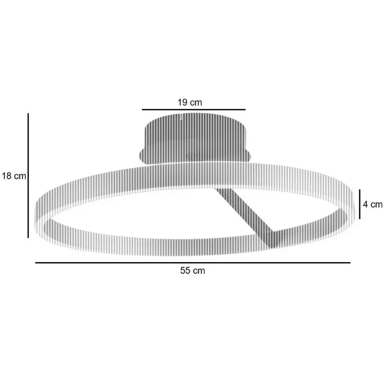 Freelight Pilota Plafondlamp Crème Ø55 cm LED 55W 2700K 2200 Lumen 3-Staps Dimbaar
