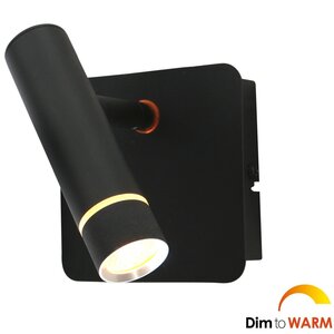 Wandlamp Volari Zwart Dim to Warm 1 Lichts