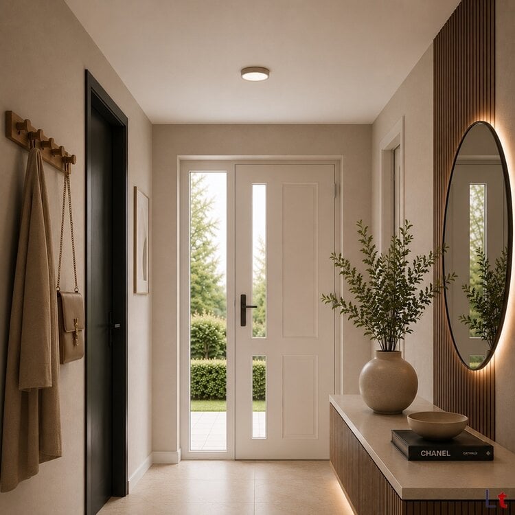 Highlight Piatto Plafondlamp Beige Ø 23,5 cm | Ultradunne LED Plafondlamp met 3-Staps Dimfunctie