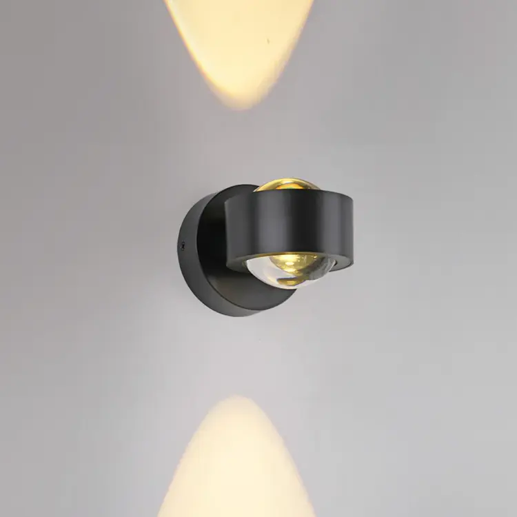 Oplaadbare Wandlamp Zwart Accu Led 2 Watt USB Magneet 3000K Afstandsbediening