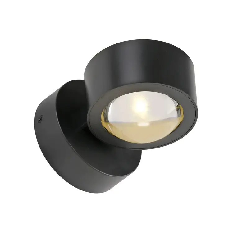 Oplaadbare Wandlamp Zwart Accu Led 2 Watt USB Magneet 3000K Afstandsbediening