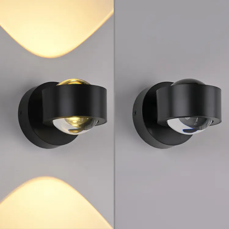 Oplaadbare Wandlamp Zwart Accu Led 2 Watt USB Magneet 3000K Afstandsbediening