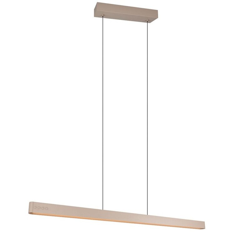 TRIO Trio DONEGAL Hanglamp Beige 150 cm E-Move Afstandsbediening 40W 4650lm 2700 - 6500K