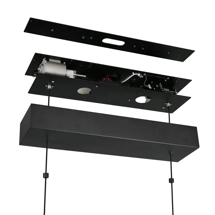 TRIO Trio DONEGAL Hanglamp Zwart 150 cm E-Move Afstandsbediening 40W 4650lm 2700 - 6500K