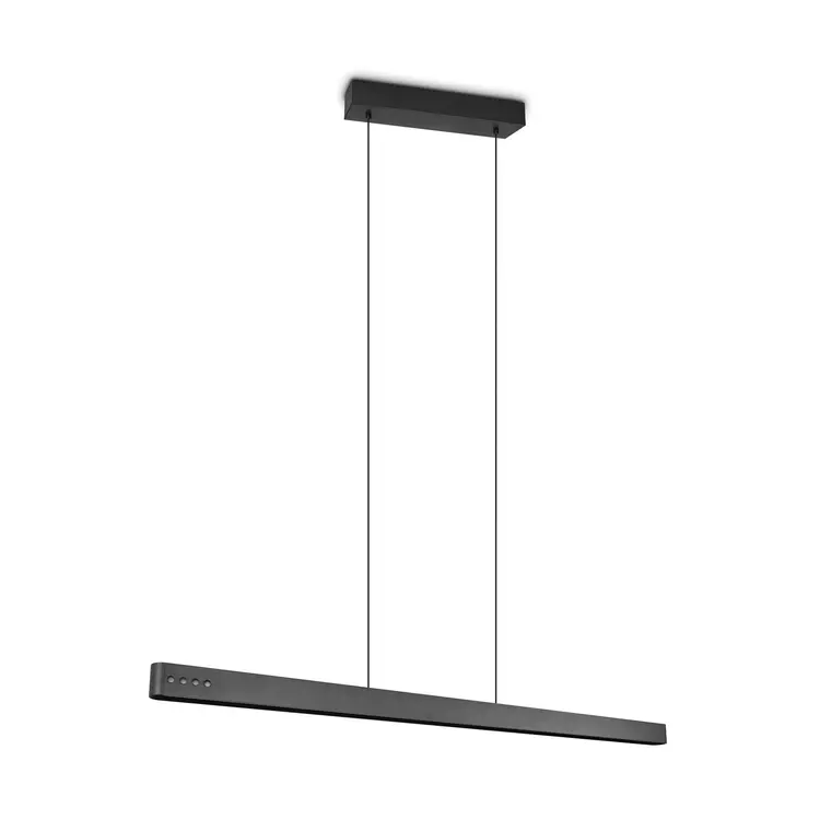 TRIO Trio DONEGAL Hanglamp Zwart 150 cm E-Move Afstandsbediening 40W 4650lm 2700 - 6500K