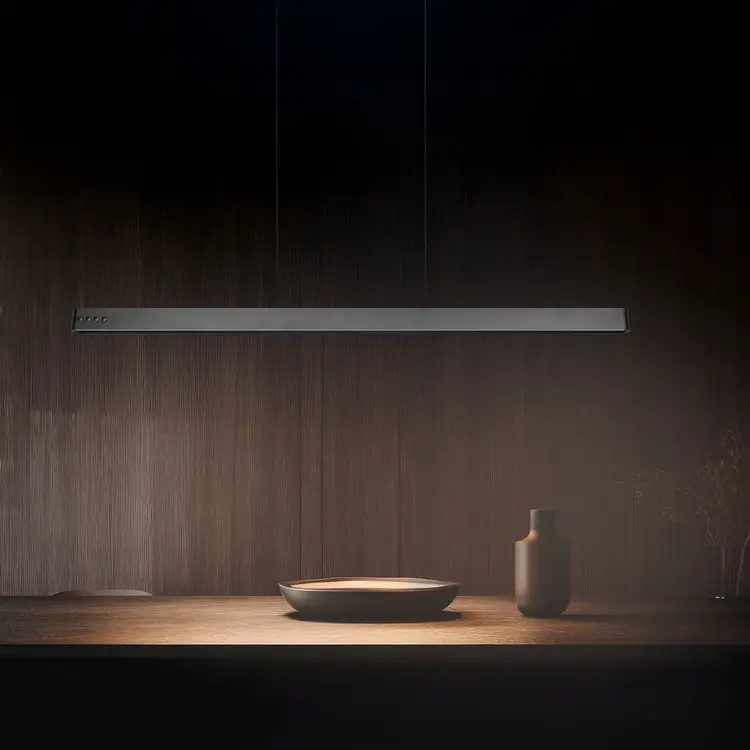 TRIO Trio DONEGAL Hanglamp Zwart 150 cm E-Move Afstandsbediening 40W 4650lm 2700 - 6500K