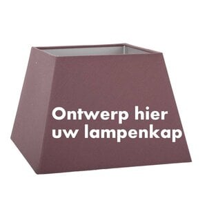 Vierkante lampenkap op maat Torino