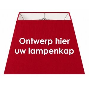 Vierkante lampenkap op maat Torino