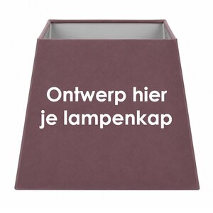 Vierkante lampenkap op maat Napoli