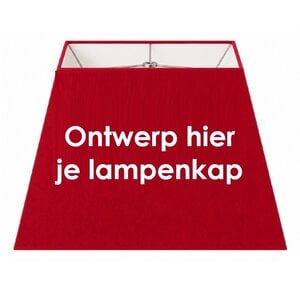 Vierkante lampenkap op maat Torino