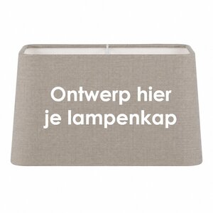 Rechthoekige lampenkap op maat met Ronde Hoeken