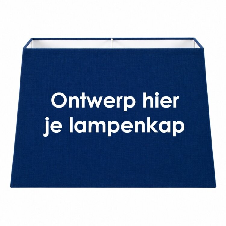 Rechthoekige lampenkap op maat - Handgemaakt in Nederland