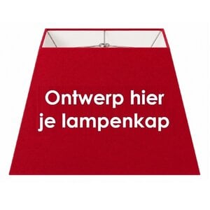 Vierkante lampenkap op maat Torino