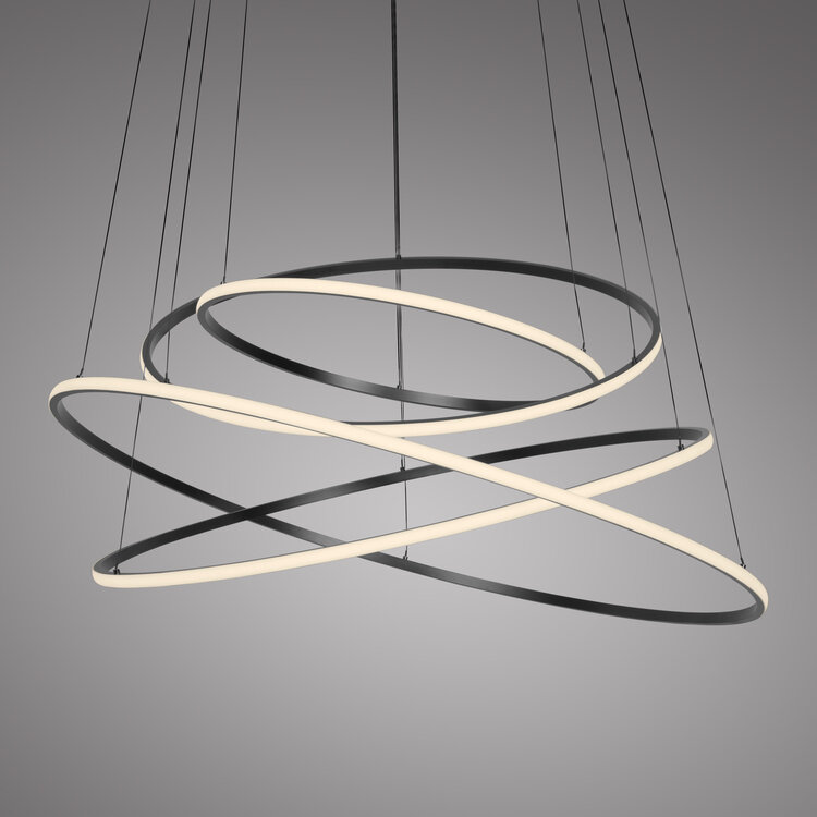 Neuhaus PURE Hanglamp E-Flying Rings Mystic Grey Ø 110cm