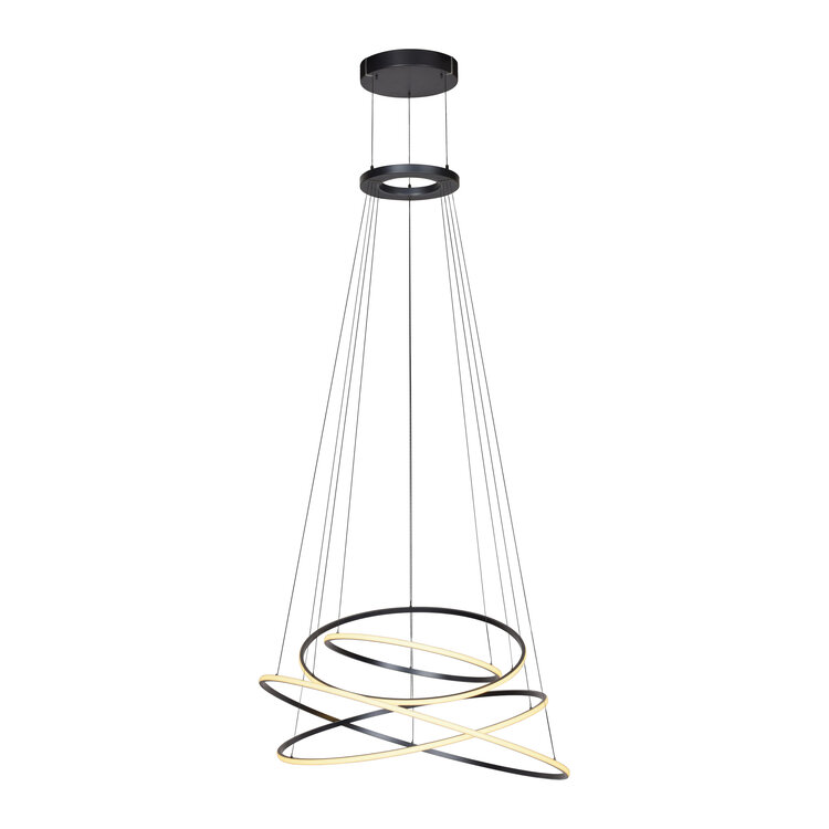 Neuhaus PURE Hanglamp E-Flying Rings Mystic Grey Ø 110cm