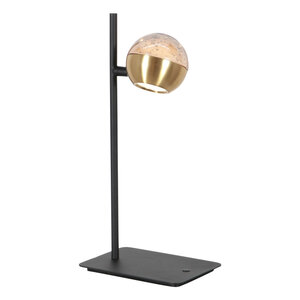 783 Belluno 4589ME – Zwart Messing tafellamp met dimfunctie