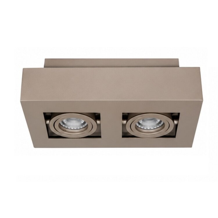Artdelight Opbouwspot Bosco Champagne 2 Lichts GU10