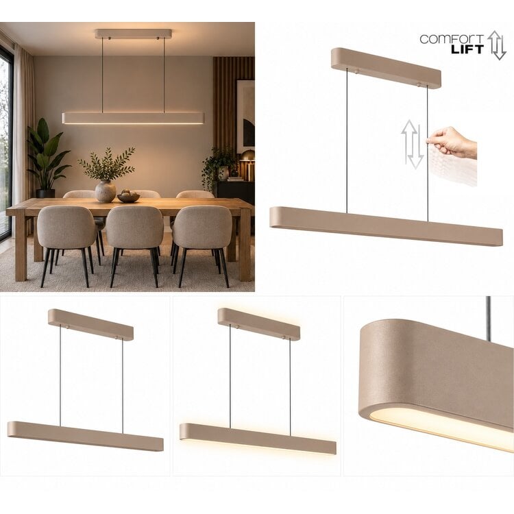 Highlight Hanglamp Quinn Up & Down 118cm Zand