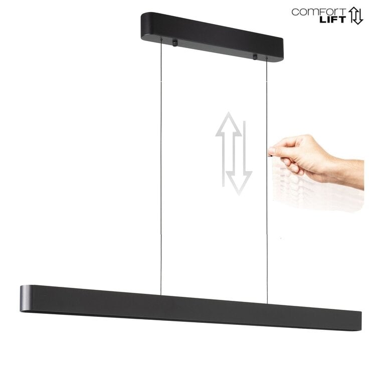Highlight Hanglamp Quinn Up & Down 118cm Mat Zwart
