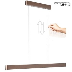 Hanglamp Quinn Up & Down 118cm Choco