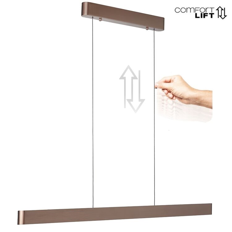 Highlight Hanglamp Quinn Up & Down 118cm Choco