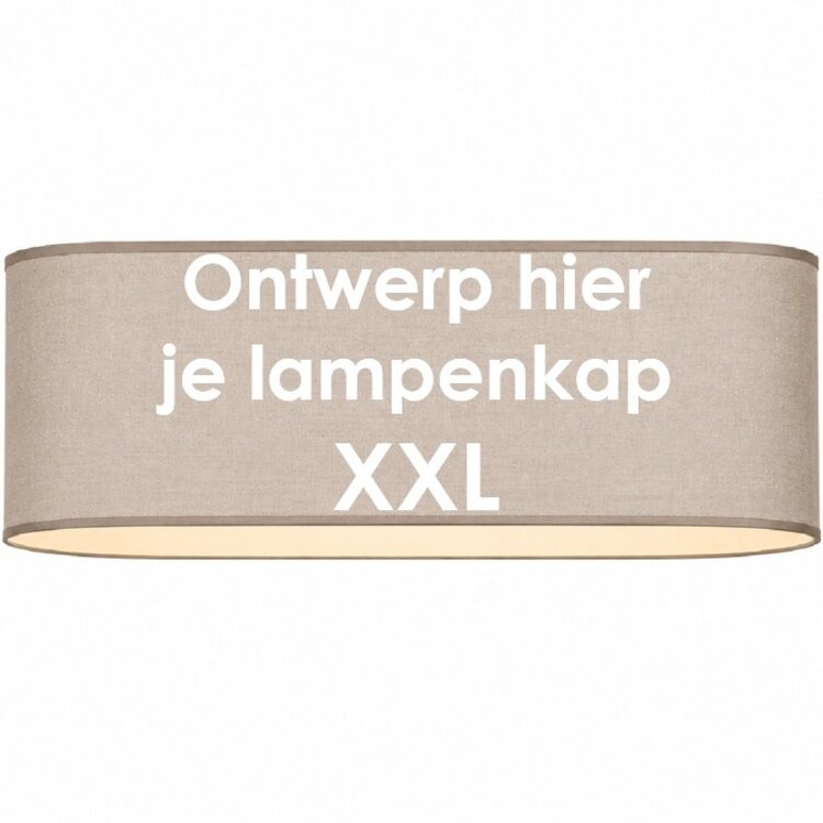 Ovale lampenkap op maat Elips XXL - Handgemaakt in Nederland