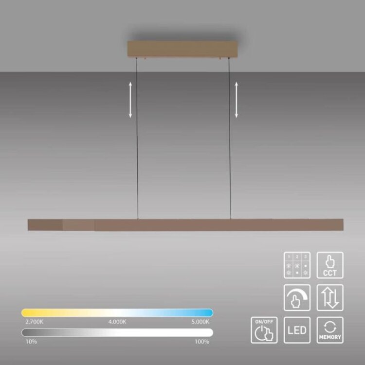 Neuhaus Adriana Square Hanglamp Brons Comfort Lift
